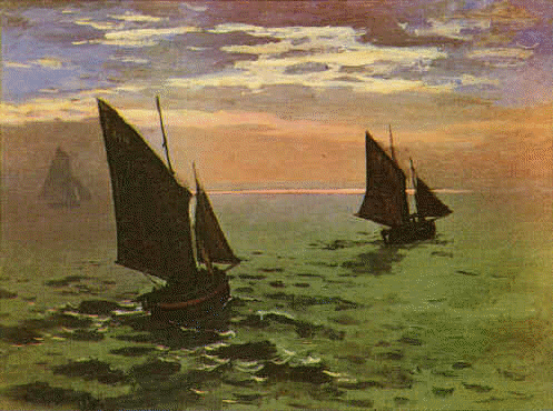 Fishing Boats at Sea